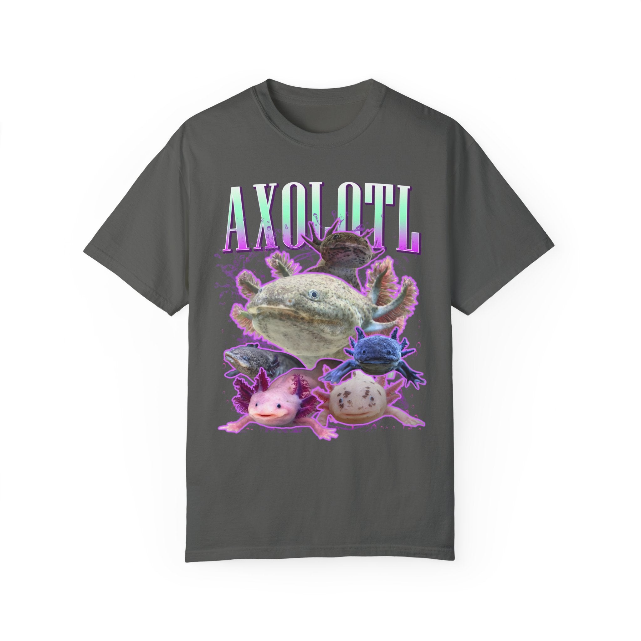 Retro Vintage Axolotl Band Shirt, Bootleg Shirt Marine Biology, Gift for Diver or Surfers