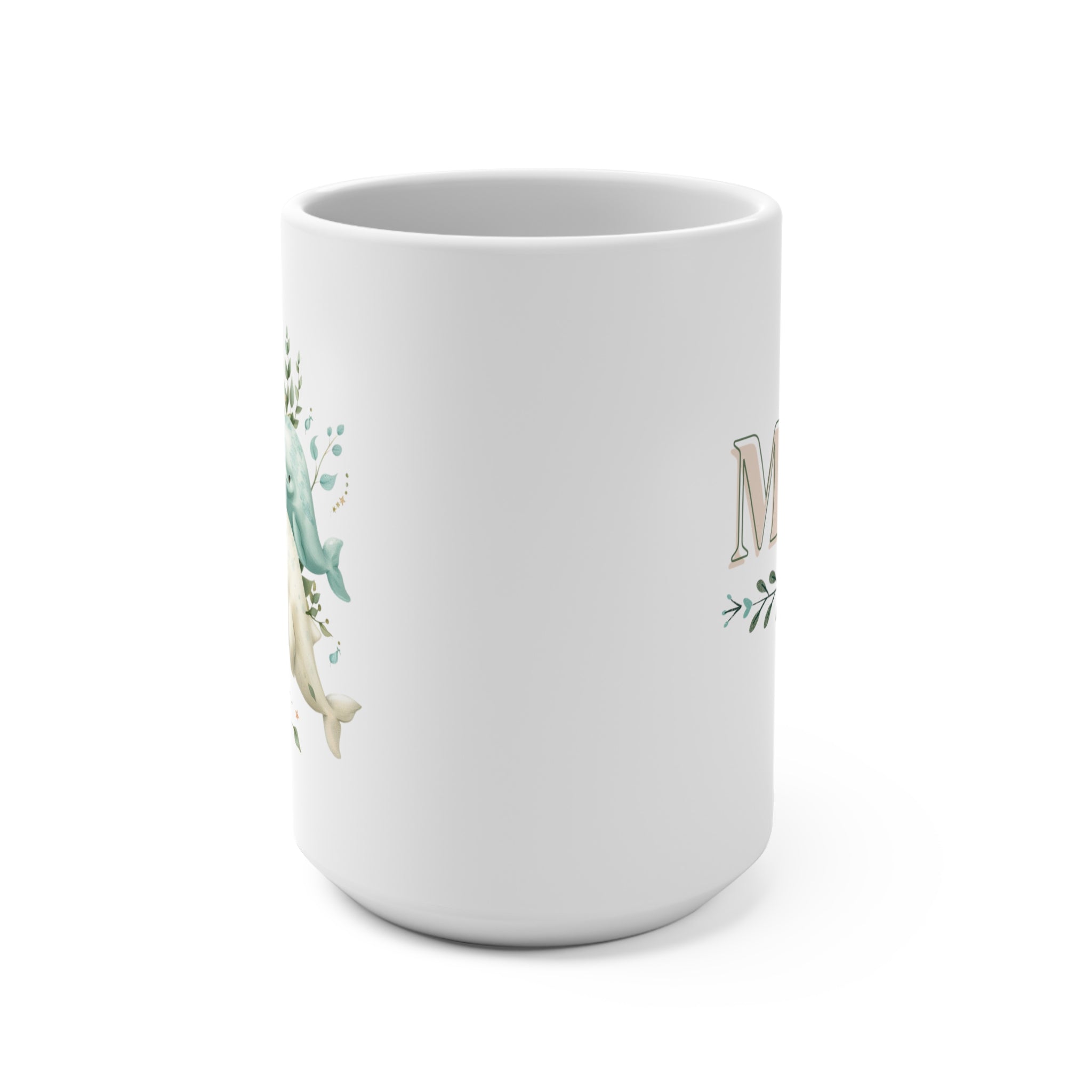 15oz Beluga Mum Mug, Mother's Day Coffee Cup, Gift For Grammy - Mug - Chromatic Safari - 15oz -