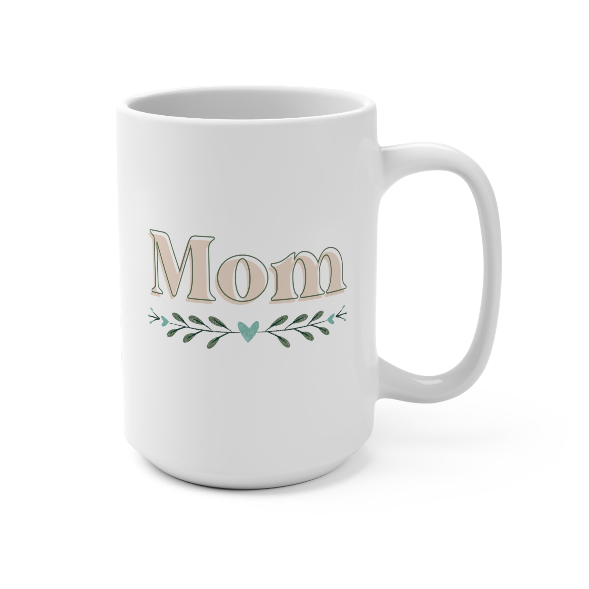 15oz Beluga Mum Mug, Mother's Day Coffee Cup, Gift For Grammy - Mug - Chromatic Safari - 15oz -