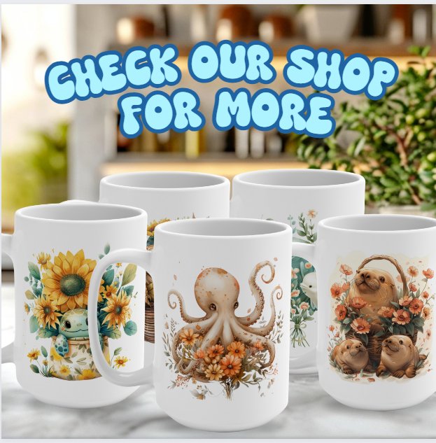 15oz Floral Octopus Mum Mug, Happy Mother's Day Coffee Cup, Bridal Shower Gift For Mom or Grandmother - Mug - Chromatic Safari - 15oz -