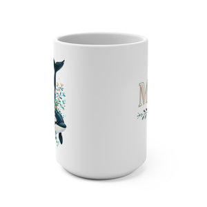 15oz Mom Orca Whale Mug, Grandma Coffee Mug, Happy Mother's Day Gift - Mug - Chromatic Safari - 15oz -