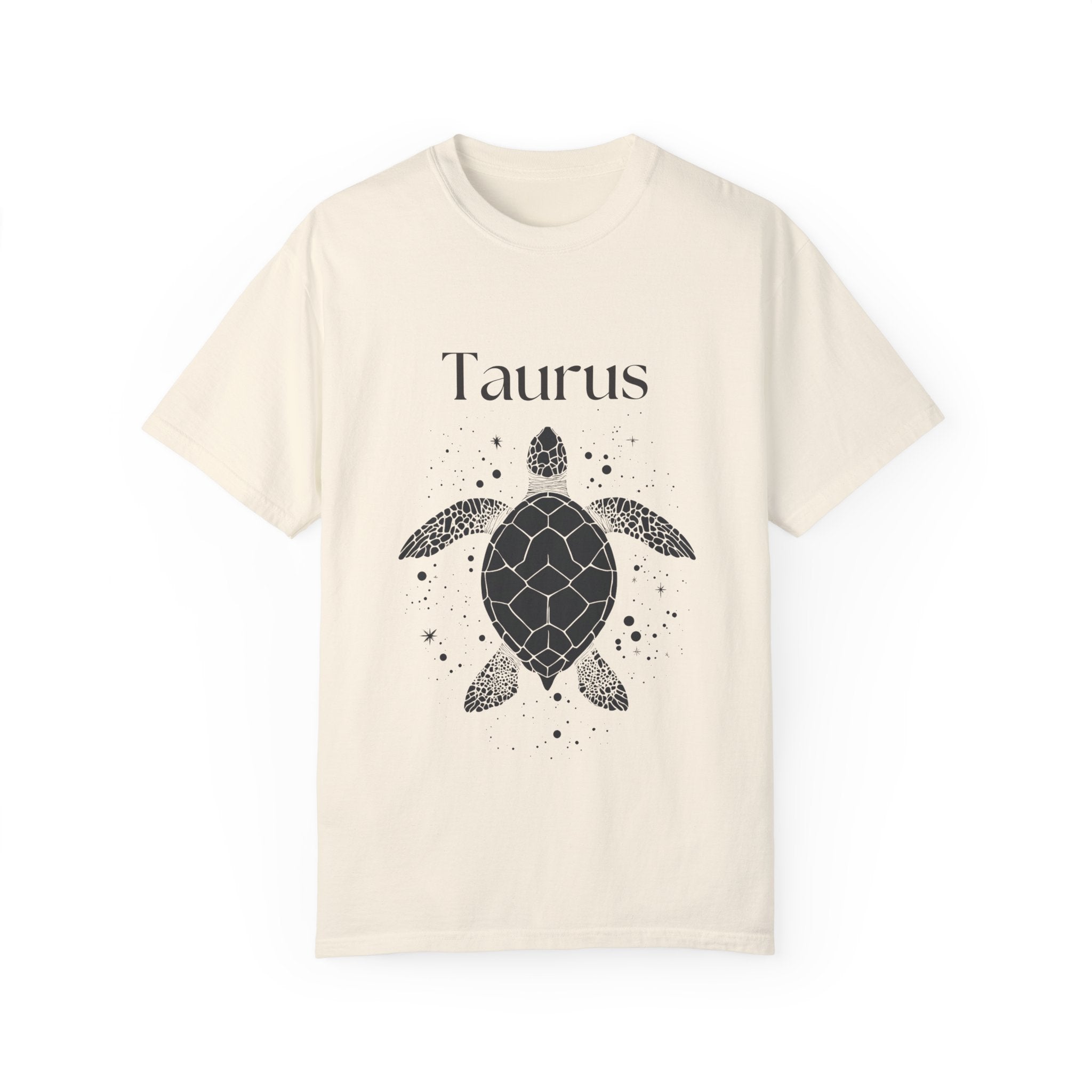 Astrology Taurus Shirt, Sea Turtle Zodiac T Shirt, Astrological Birthday Sign Gift, Horoscope Gifts, Gift For Birthday - T-Shirt - Chromatic Safari - Ivory - S