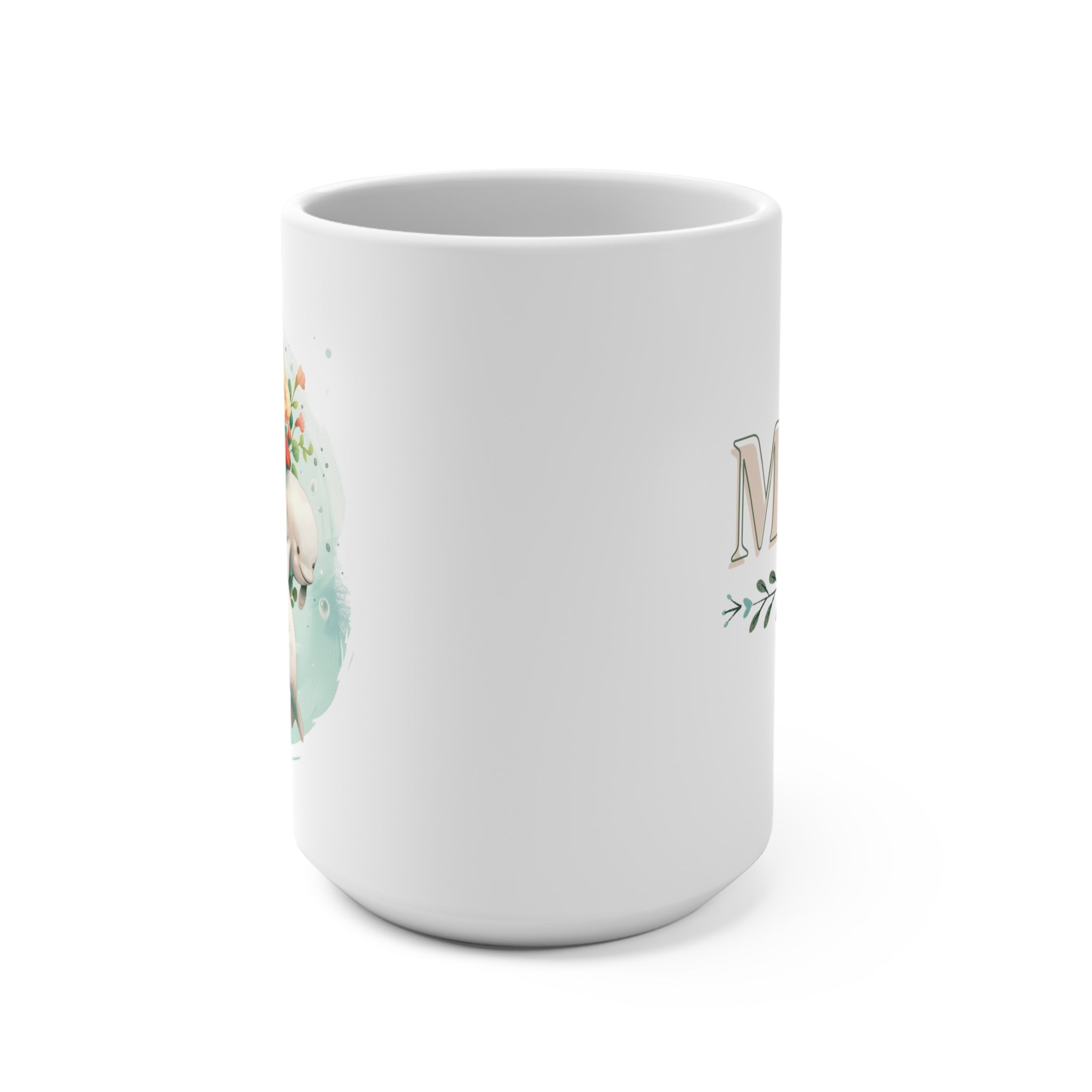 Beautiful Beluga Mum Mug, Mother's Day Grammy Coffee Cup, Gift For Mom - Mug - Chromatic Safari - 15oz -