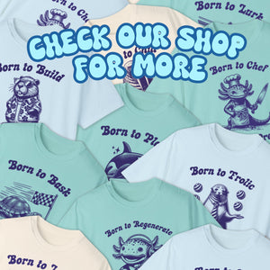 Born to Dream Forced to Stream Streamer Cuttlefish Shirt, Vintage Marine Biology Fun Meme Ironic Shirt, Students Gamer Gift Freelancer Shirt - T-Shirt - Chromatic Safari - Ivory - S