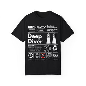 Diver Shirt, Diving Underwater Tee, Ocean Conservation Shirt, Summer Tee, Gift For Divers Surfers - T-Shirt - Chromatic Safari - Black - S