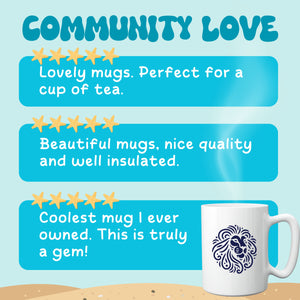 Floral Mom Orca Whale Mug, Mother's Day Grammy Coffee Cup, Gift For The Best Mum - Mug - Chromatic Safari - 15oz -