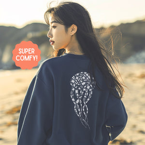 Jellyfish Sea Animals Pullover, Ocean Conservation Marine Biologist Sweatshirt, Birthday Gift - Sweatshirt - Chromatic Safari - True Navy - S