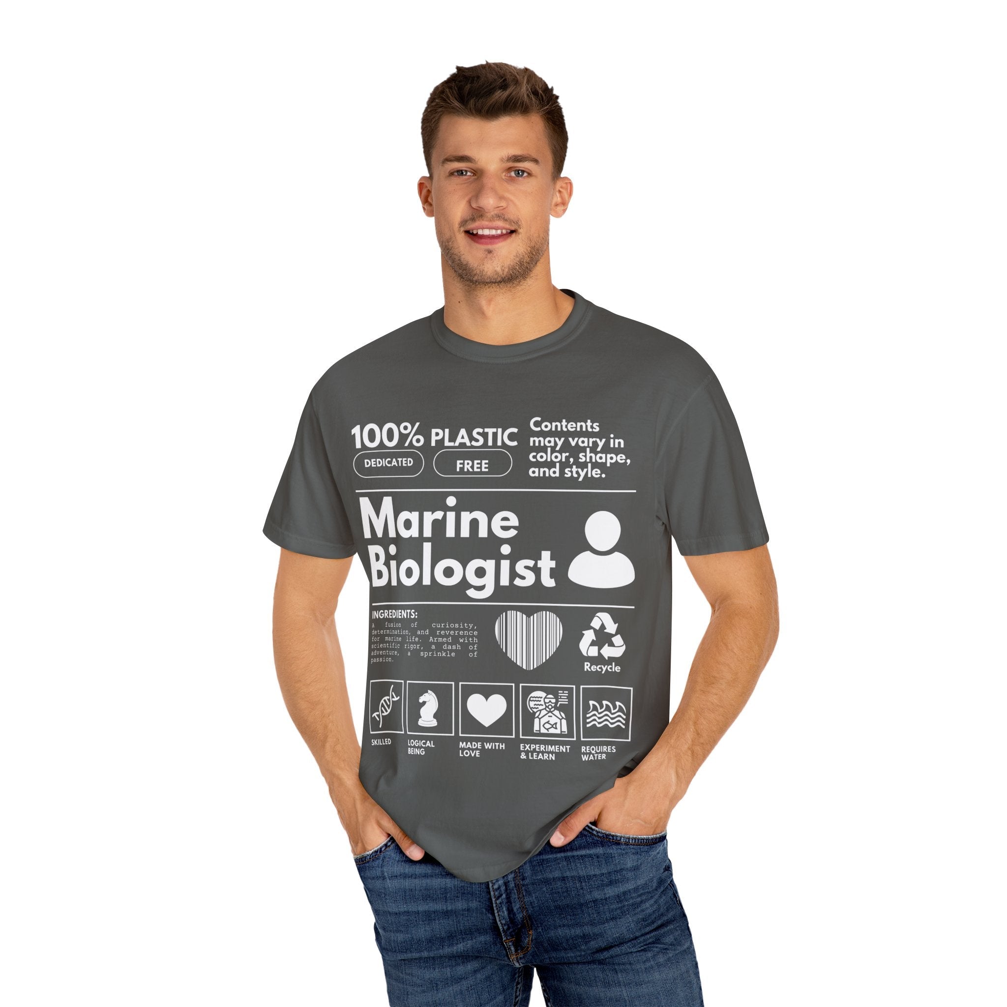 Marine Biology Shirt, Diving Surfing Tee, Ocean Conservation Shirt, Vacation Tee, Marine Biologist Gift - T-Shirt - Chromatic Safari - Black - S