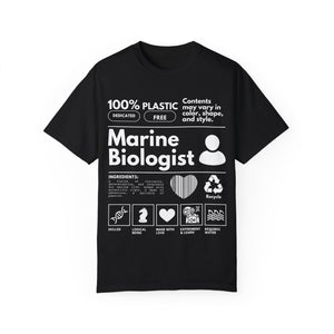 Marine Biology Shirt, Diving Surfing Tee, Ocean Conservation Shirt, Vacation Tee, Marine Biologist Gift - T-Shirt - Chromatic Safari - Black - S