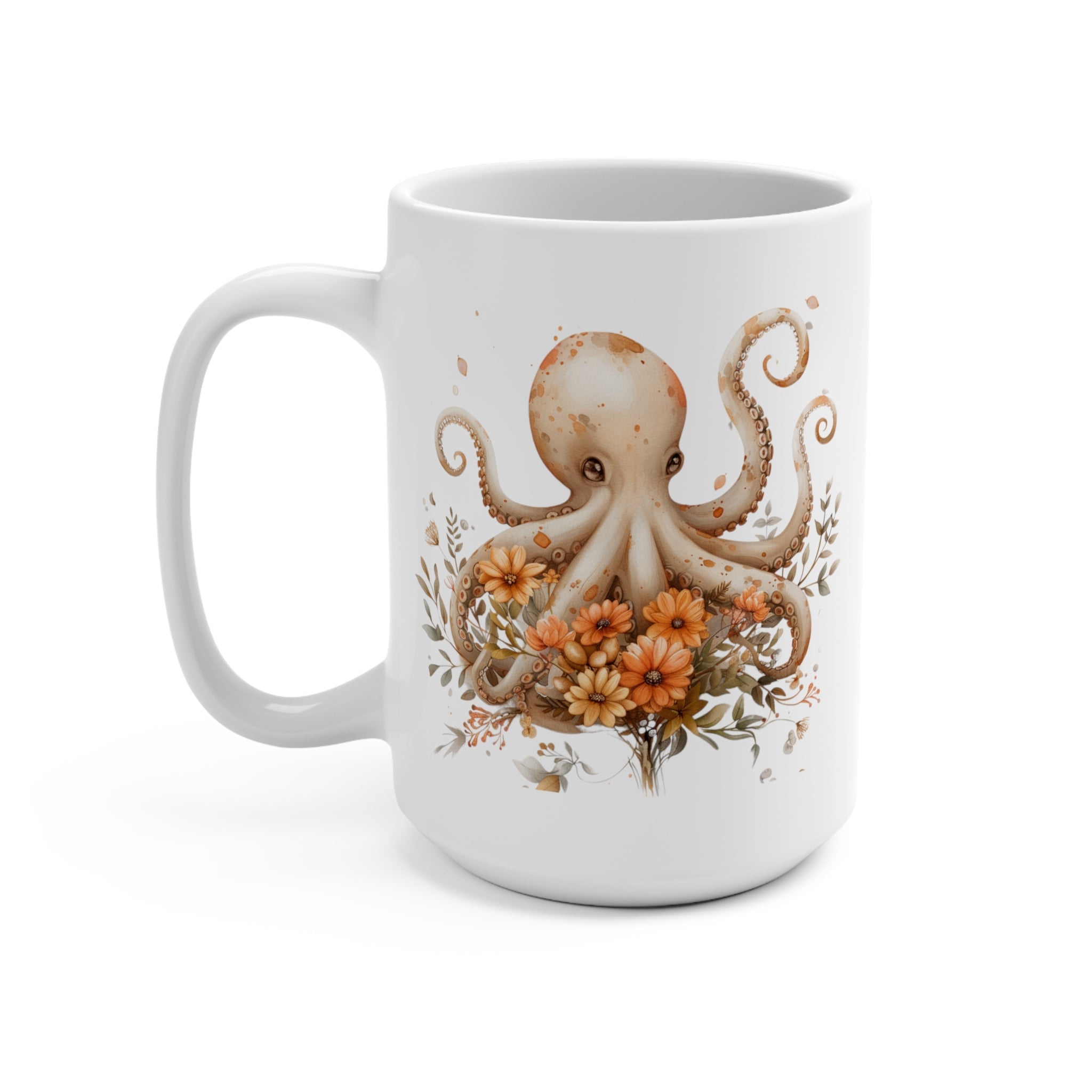 Mom Octopus Mug 15oz, Mothers Day Coffee Mug, Gift For Mum - Mug - Chromatic Safari - 15oz -