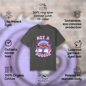 Not A Hugger Retro Bootleg Rap Tee Crab Band Shirt, Fun Ocean Conservation Vintage 90s Tee, Gift For Daughter, Wife or Girlfriend - T - Shirt - Chromatic Safari - Pepper - S