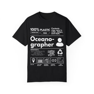 Oceanography Shirt, Marine Biologist Tee, Ocean Conservation Shirt, Vacation Tee, Marine Life Gift - T-Shirt - Chromatic Safari - Black - S