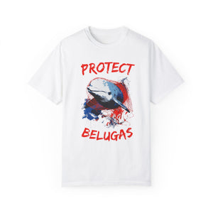 Protect Beluga Whale Awareness Shirt, Sealife Ocean Conservation Marine Biology Gift, For Locals and Conservationist - T-Shirt - Chromatic Safari - White - S