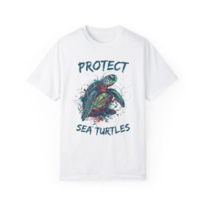 Protect Sea Turtle Shirt Retro Sea Life Tee, Sealife Ocean Conservation Marine Biology Gift, For Conservationist or Marine Biologist - T - Shirt - Chromatic Safari - White - S