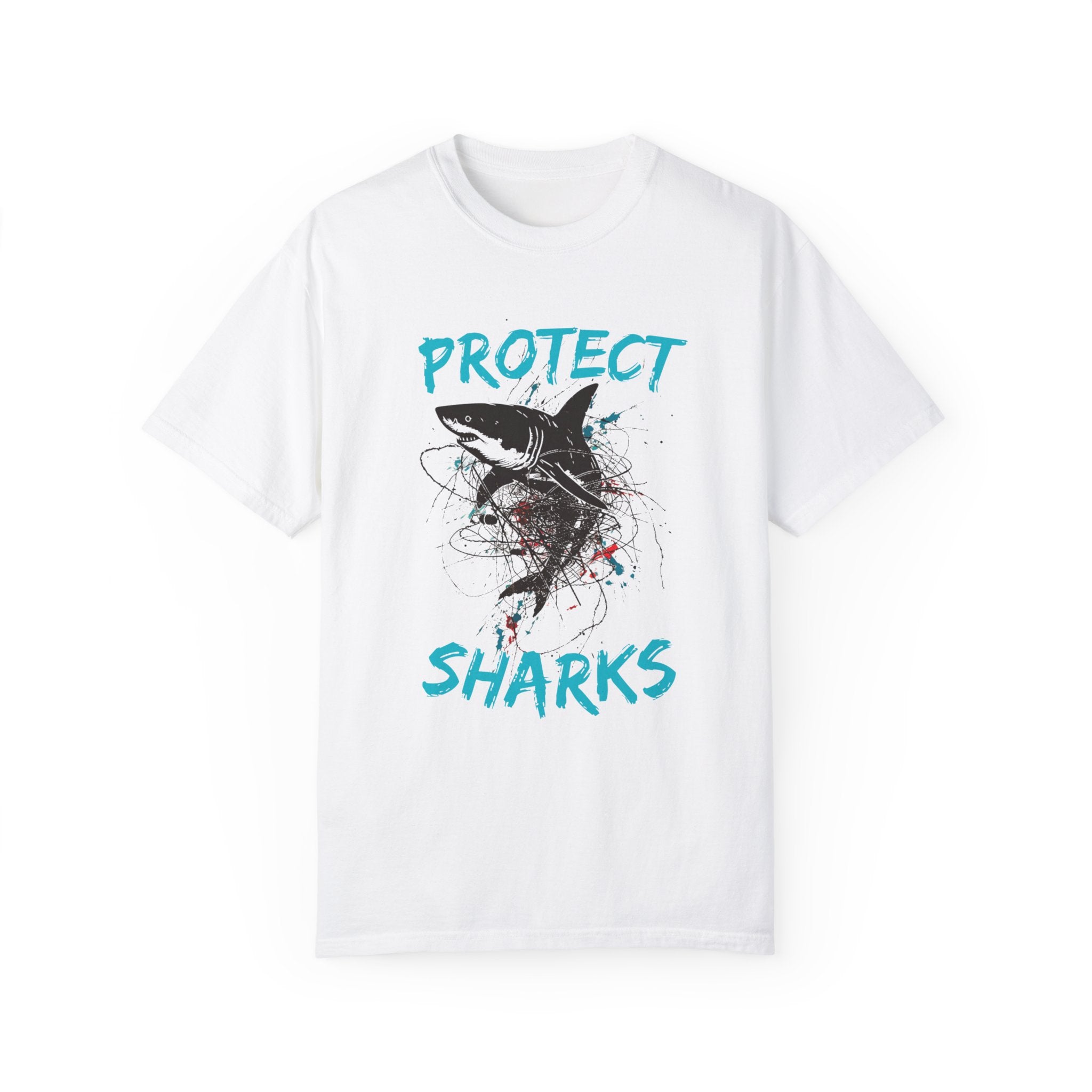 Protect Shark Awareness Shirt, Sealife Ocean Conservation Marine Biology Gift, For Locals and Biologist Gift - T - Shirt - Chromatic Safari - White - S