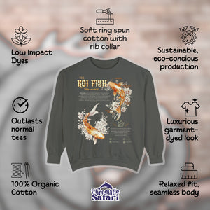 The Koi Fish Anatomy Fish Tank Sweathirt, Funny Fish Vintage Aquarium Fishing Anatomy Pullover Tshirt, Fishing Gift For Mom or Dad - Sweatshirt - Chromatic Safari - Pepper - S