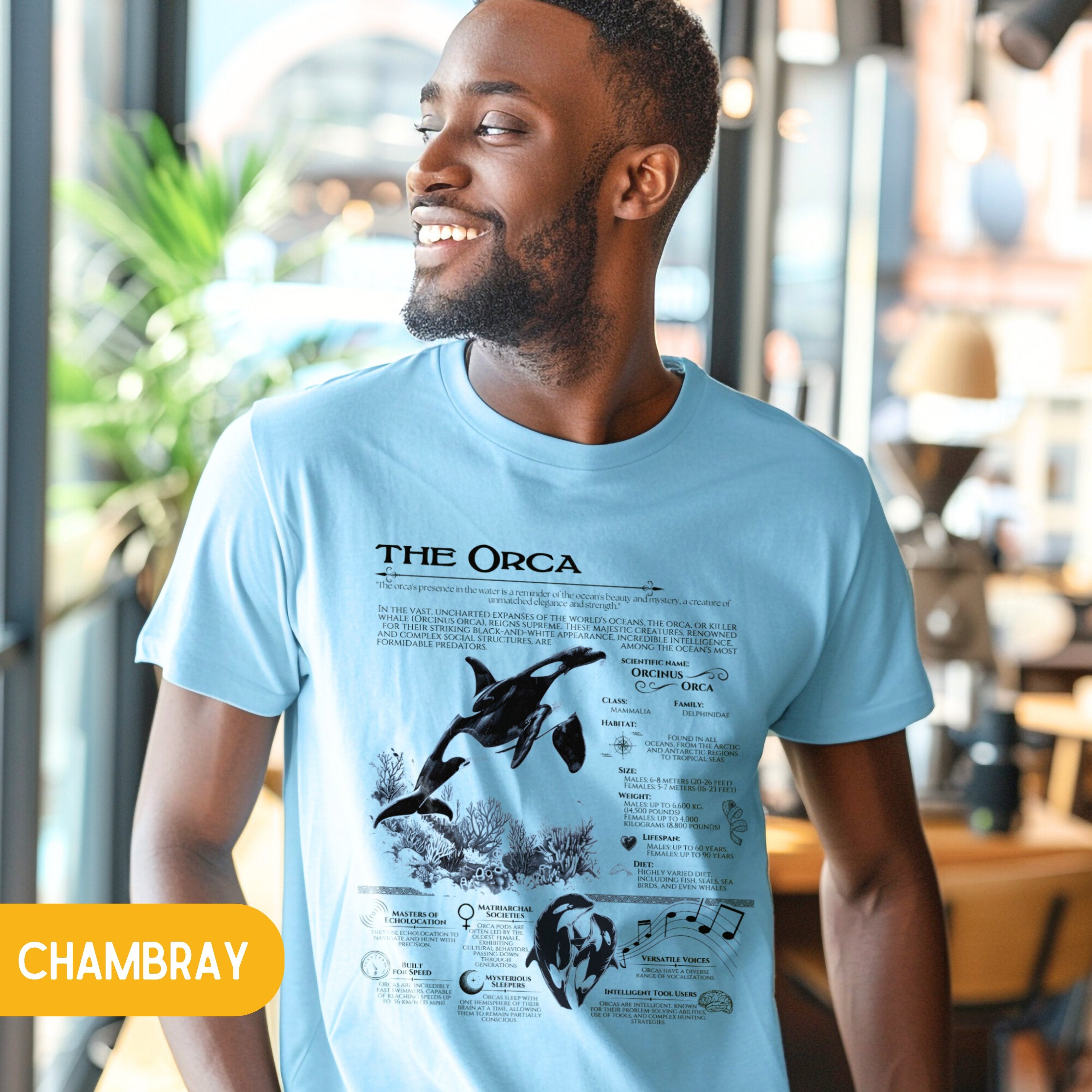 The Orca Killer Whale Shirt Marine Animals Vintage Anatomical Tshirt Gift For Surfers