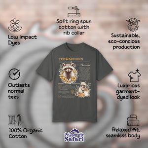The Raccoon Anatomy Possum Trash Panda Shirt, Funny Animals Opossum Vintage Raccoon Tshirt, Gift For Animal Lover - T-Shirt - Chromatic Safari - True Navy - S