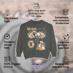 The Raccoon Trash Panda Opossum Sweatshirt Pullover, Funny Animals Opossum Vintage Raccoon Anatomy Tee, Gift For Her or Him - Sweatshirt - Chromatic Safari - Pepper - S