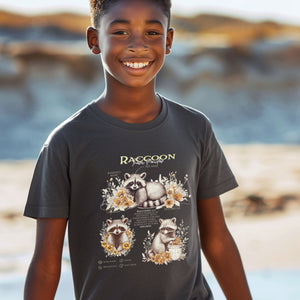Trash Panda Anatomy The Raccoon Opossum Shirt, Funny Animals Opossum Vintage Raccoon Tshirt, Gift For Her or Him, Possum Raccoon Lover - T-Shirt - Chromatic Safari - Pepper - S