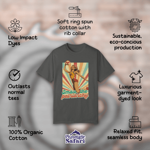 Vintage Feminist Shirt, Smash The Patriarchy Tee, Retro Vollyeball Pin Up Tee, Gift For Activist - T-Shirt - Chromatic Safari - Moss - S