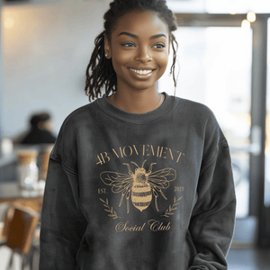 Women Impowerment 4B Sweatshirt, Smash The Patriarchy, Feminist Womens Rights Awareness Pullover Tee, Gift for Her, Gift for Friends - Sweatshirt - Chromatic Safari - Charcoal - S