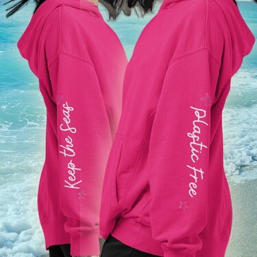 Beluga Design Hoodie: Eco-Friendly, Artistic Sweatshirt for Marine Life Enthusiasts, Perfect for Ocean Conservation Supporters - Chromatic Safari - Heliconia - S