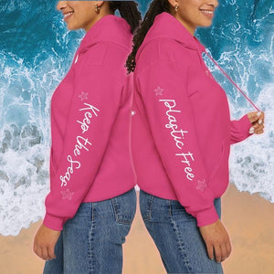 Blue Whale Design Hoodie: Eco-Friendly, Artistic Sweatshirt for Marine Life Enthusiasts, Perfect for Ocean Conservation Supporters - Chromatic Safari - Navy - S
