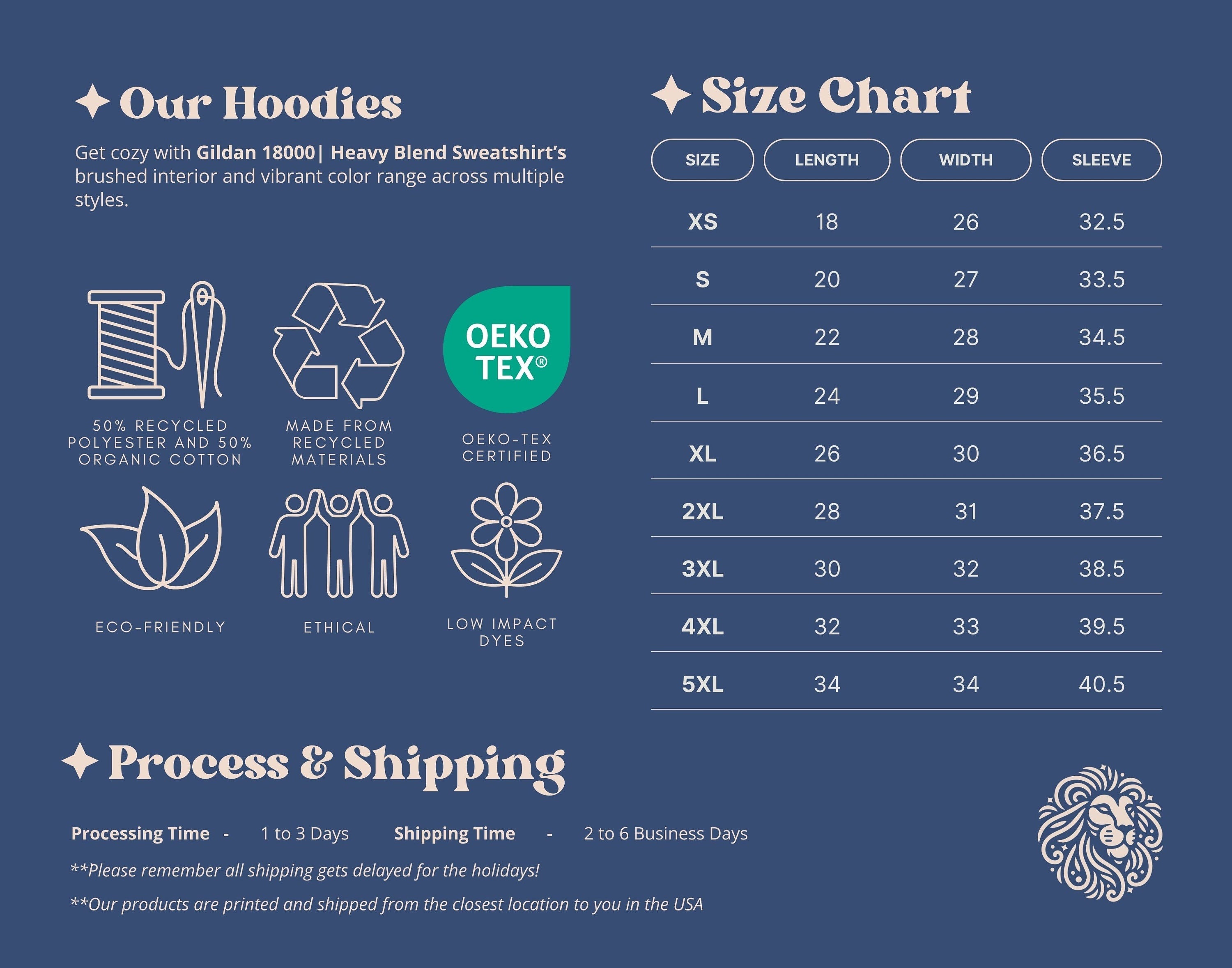 Great White Shark Design Hoodie: Eco-Friendly, Artistic Sweatshirt for Marine Life Enthusiasts, Perfect for Ocean Conservation Supporters - Chromatic Safari - Navy - S