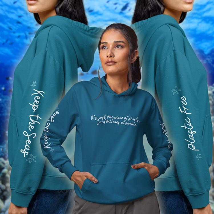Octopus Design Hoodie: Eco-Friendly, Artistic Sweatshirt for Marine Life Enthusiasts, Perfect for Ocean Conservation Supporters - Chromatic Safari - Navy - S
