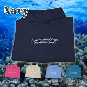 Octopus Design Hoodie: Eco-Friendly, Artistic Sweatshirt for Marine Life Enthusiasts, Perfect for Ocean Conservation Supporters - Chromatic Safari - Carolina Blue - S