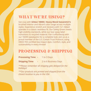 a yellow and white flyer with information about shipping